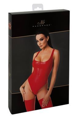 Боді Noir Handmade F352 Red powerwetlook body - 3XL SX1980 фото